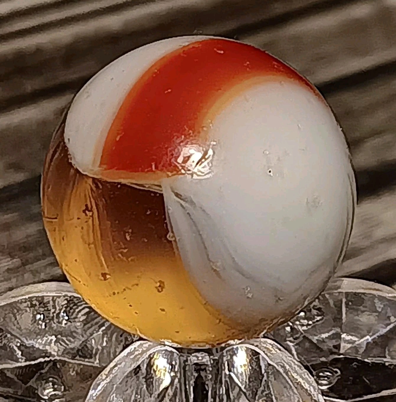 VITRO AGATE TRI-LITE HELMET PATCH MARBLE. HTF COLOR COMBO .59″ NEAR MINT.