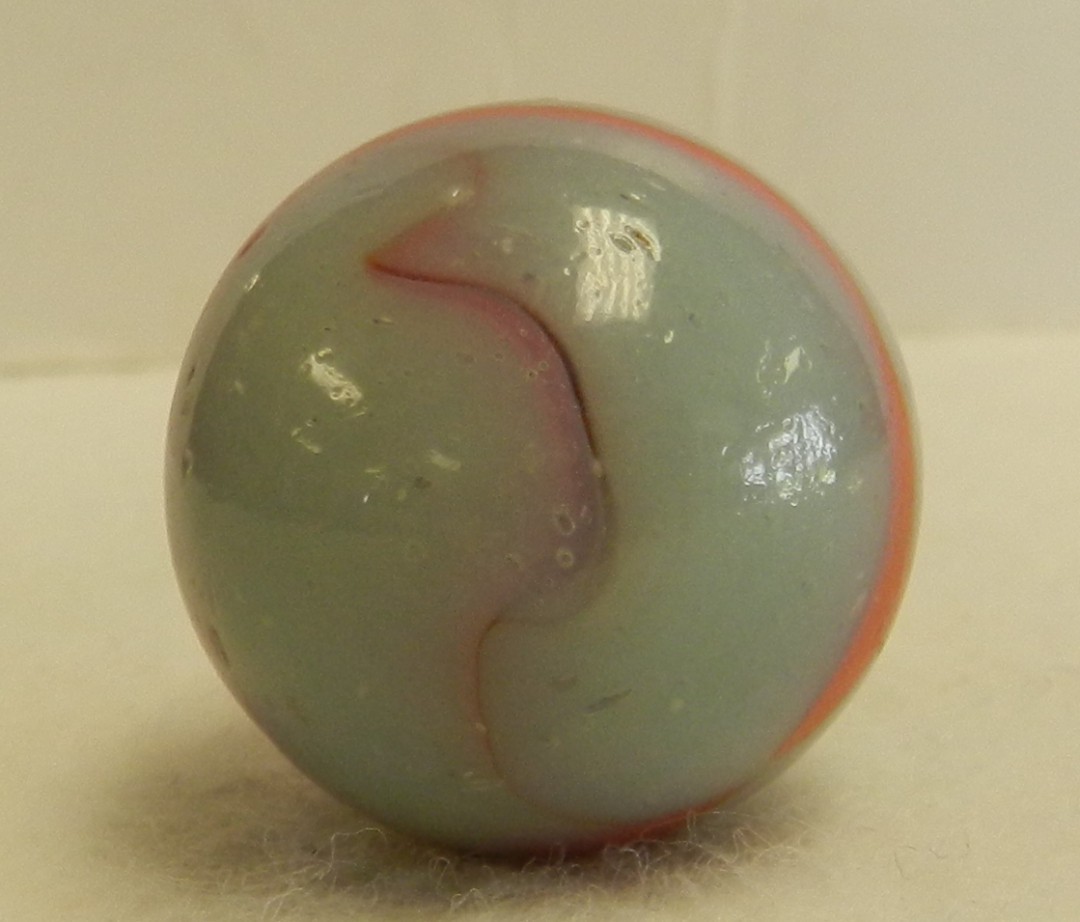 #21080m Vintage Peltier Glass Shooter Marble .98 Inches *Mint*