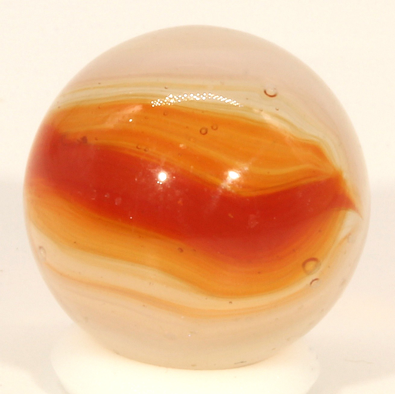 Vitro Agate Phantom Conqueror Marble 5/8″ Mint