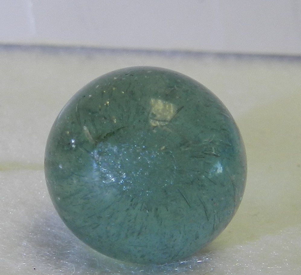 #20123m Vintage German Handmade Mica Marble .70 Inches *Near Mint*