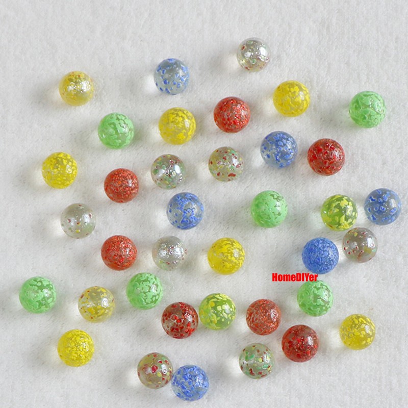 16-25mm Coloured Glass Marble Balls Beads Traditional Kids Toys Games Decoration