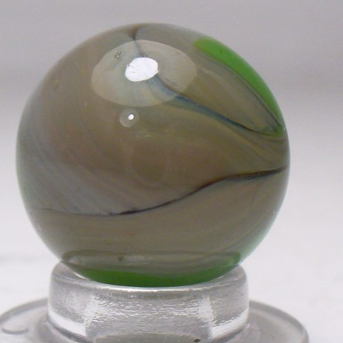#1064 West Virginia Swirl Marble with Nice Grey and Green Swirls. Alley, Champ
