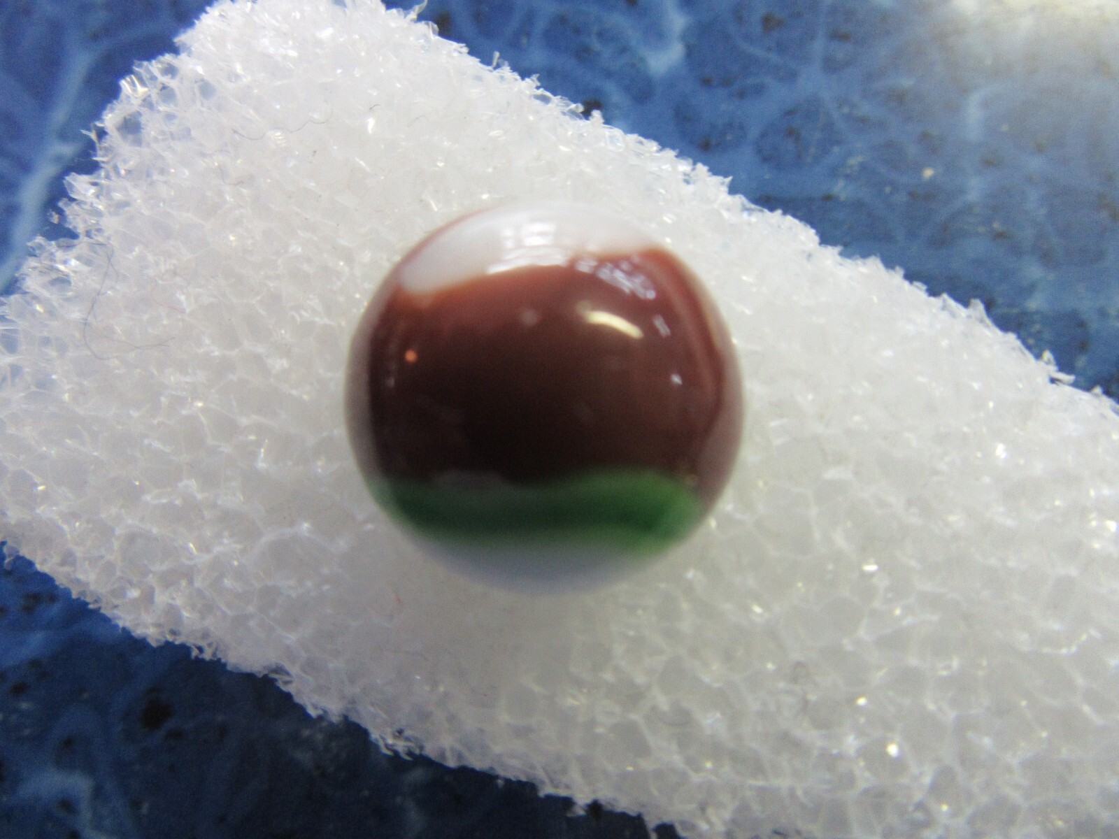 Vintage White Brown Green Marble 20/32″ or .625″