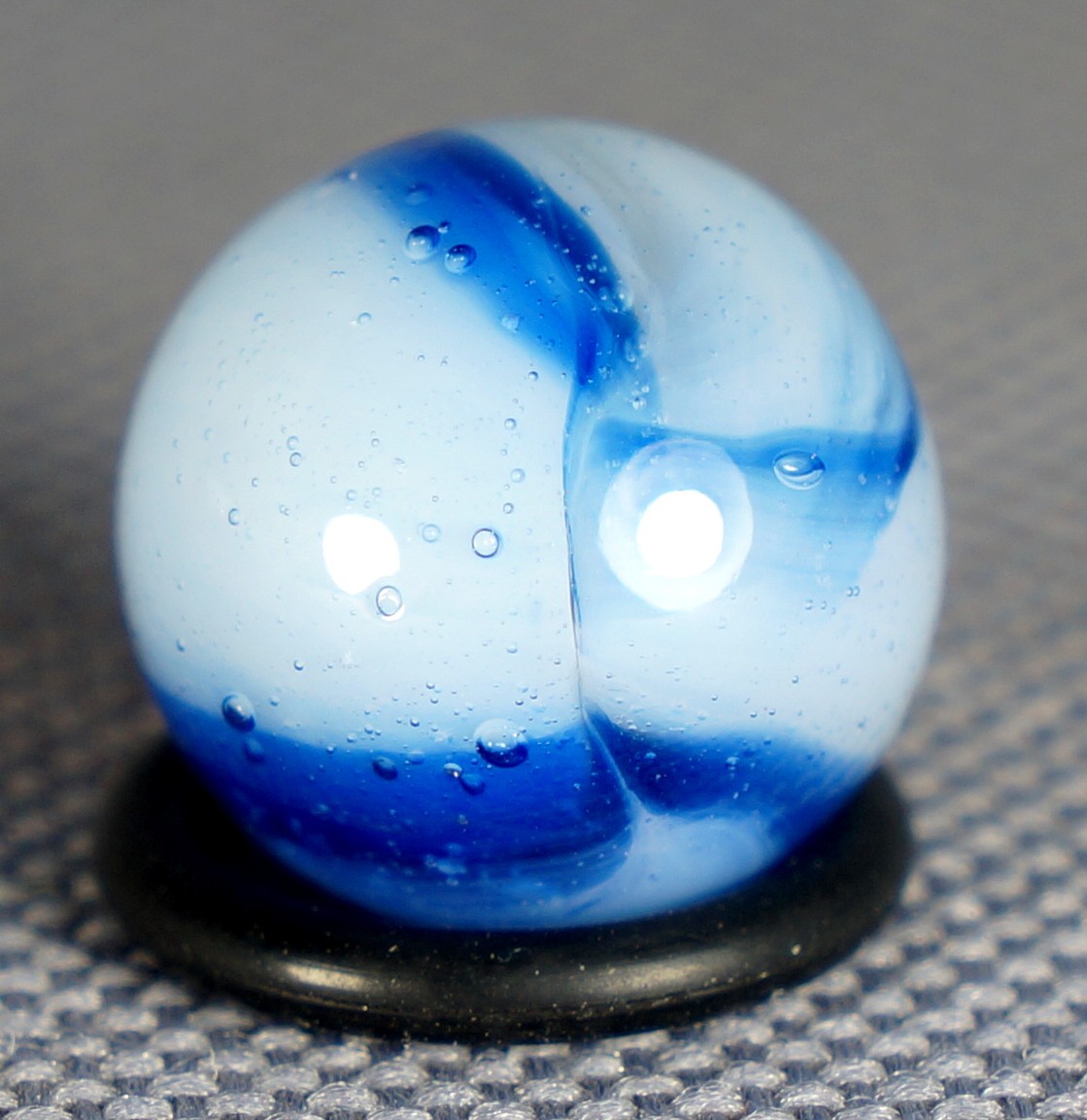 Vintage Marble: Mint 17/32 Peltier Glass Near Peewee Rainbo-One Killer Old Mib