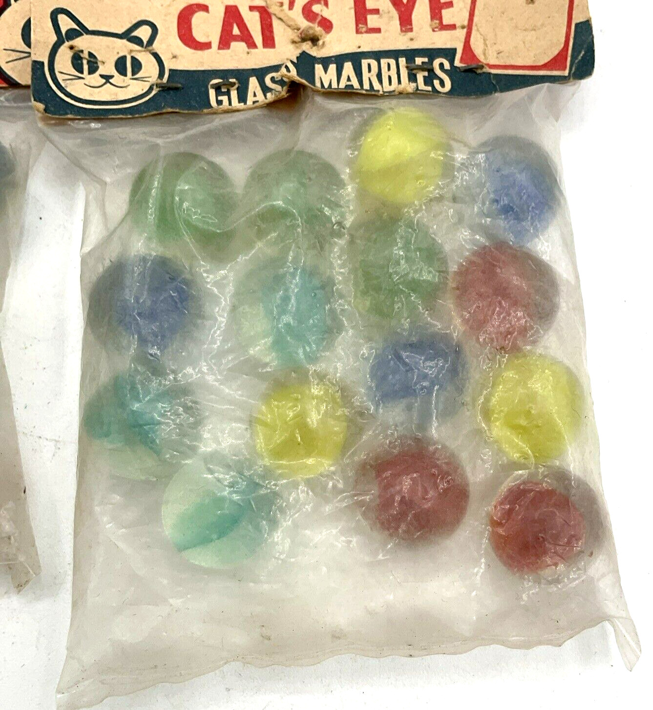 Lot of 2 Vintage Cat’s Eye Marbles Made in Japan Unopened 15 in Each Dime Store