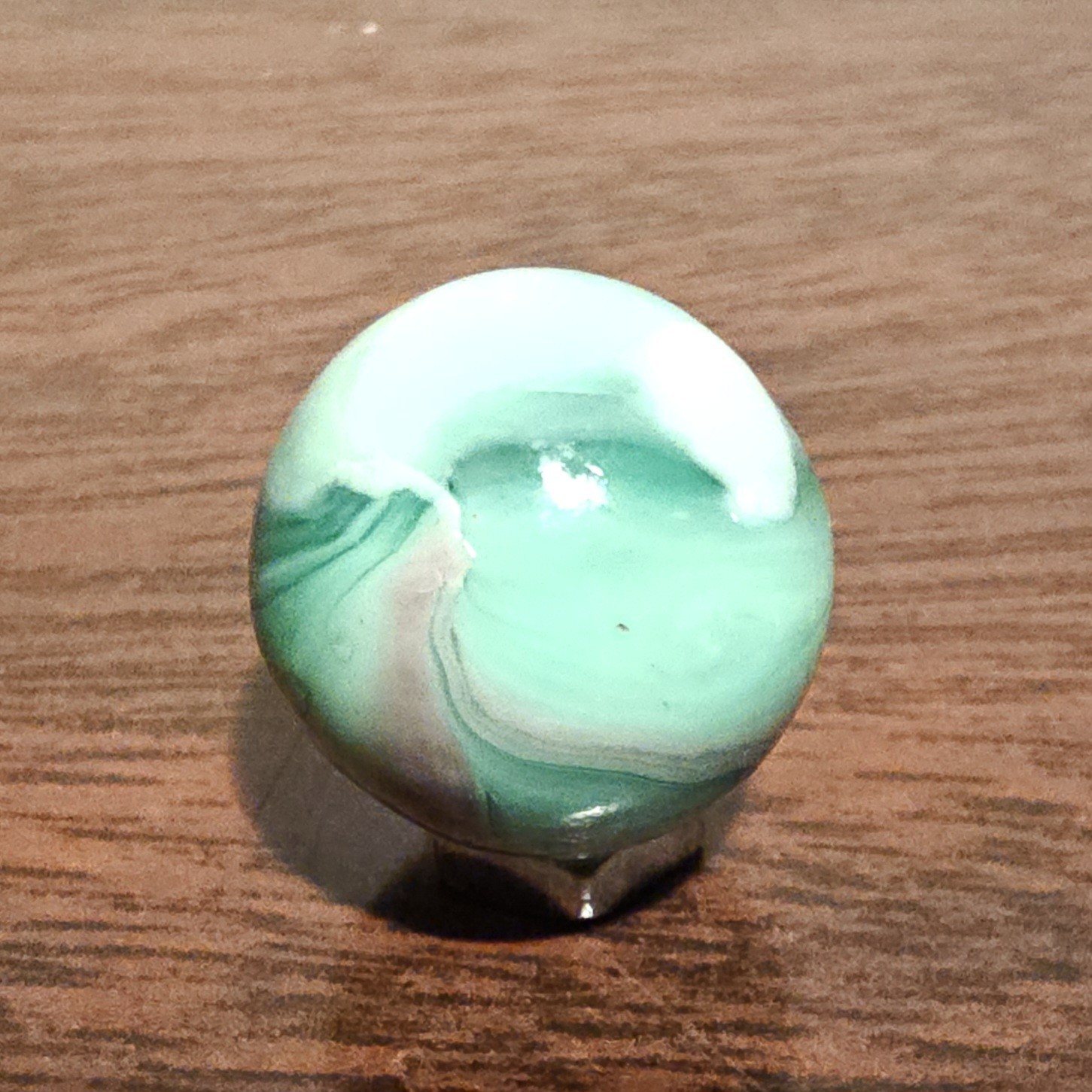 Vintage Alley Agate Purple Greens Swirl .625 Glass Marble