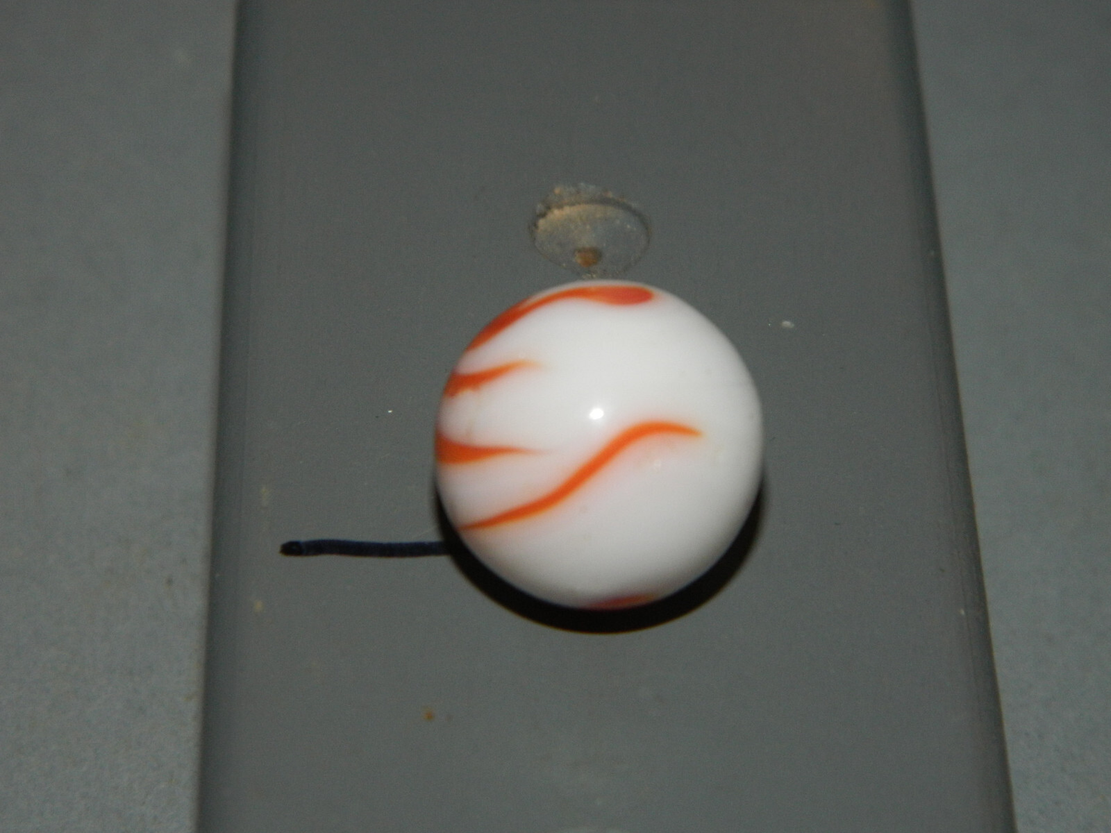 Vintage Alley Agate Orange Flame approx 5/8″ A5