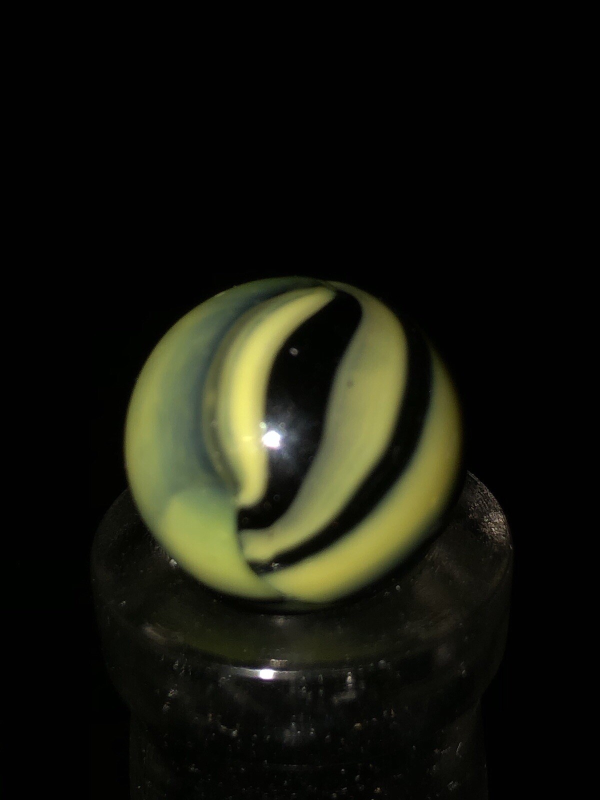 Old machine made marble wasp bumble bee gorgeous “2 FREE old ones included”