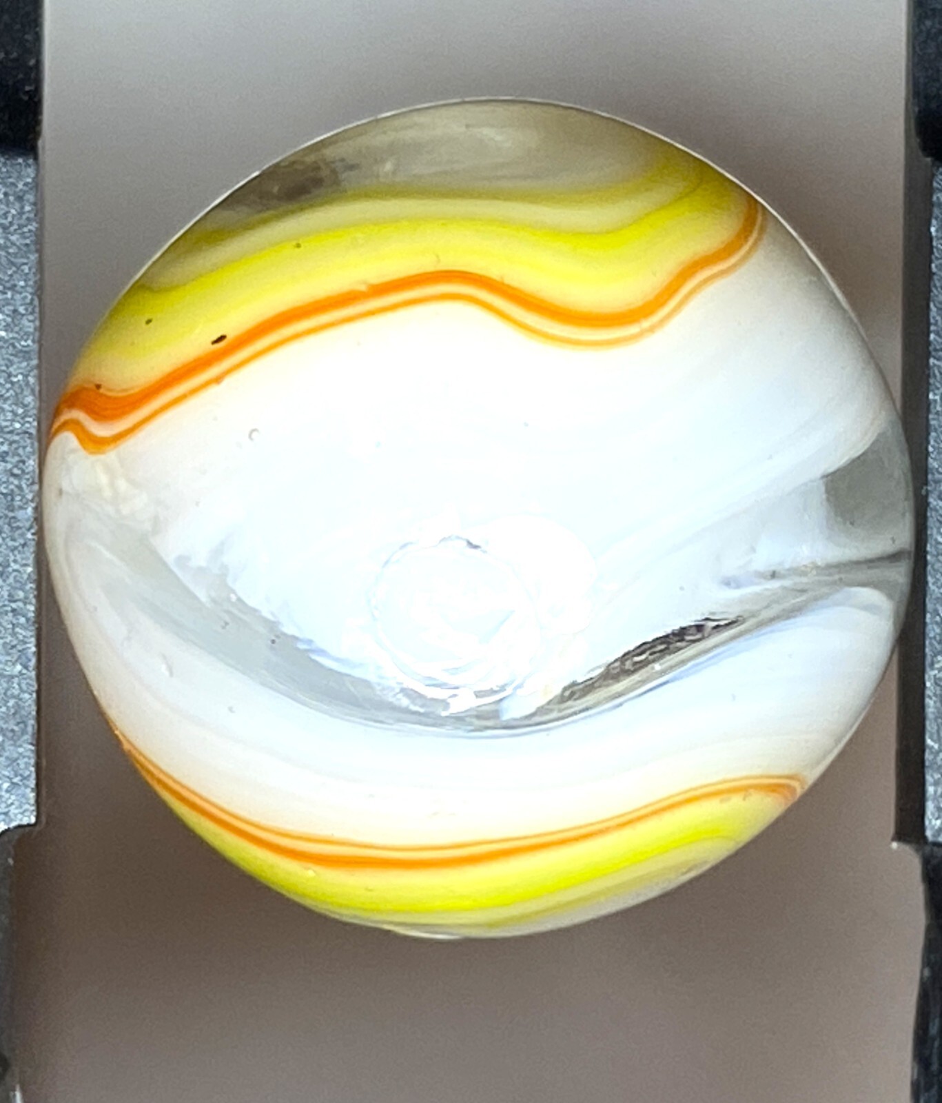 WV/DAS/SAMMY’S/JABO RARE COLORS TRANSPARENT WHISPY SWIRLED SHOOTER .71″ M215
