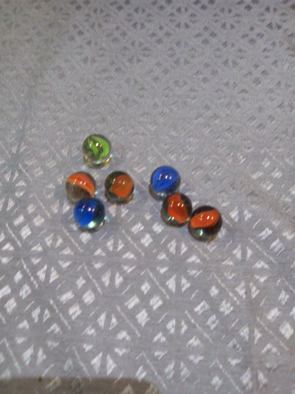 Vintage Peltier Glass Marbles Likely Peerless Or National Line Rainbo