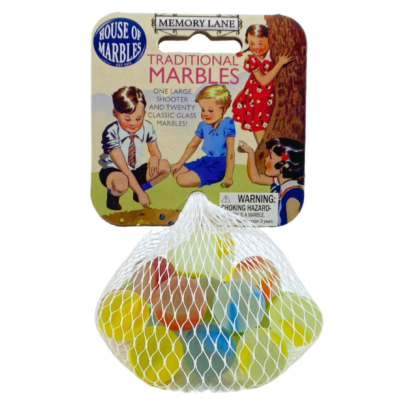 House of Marbles Traditional Net Bag of Marbles