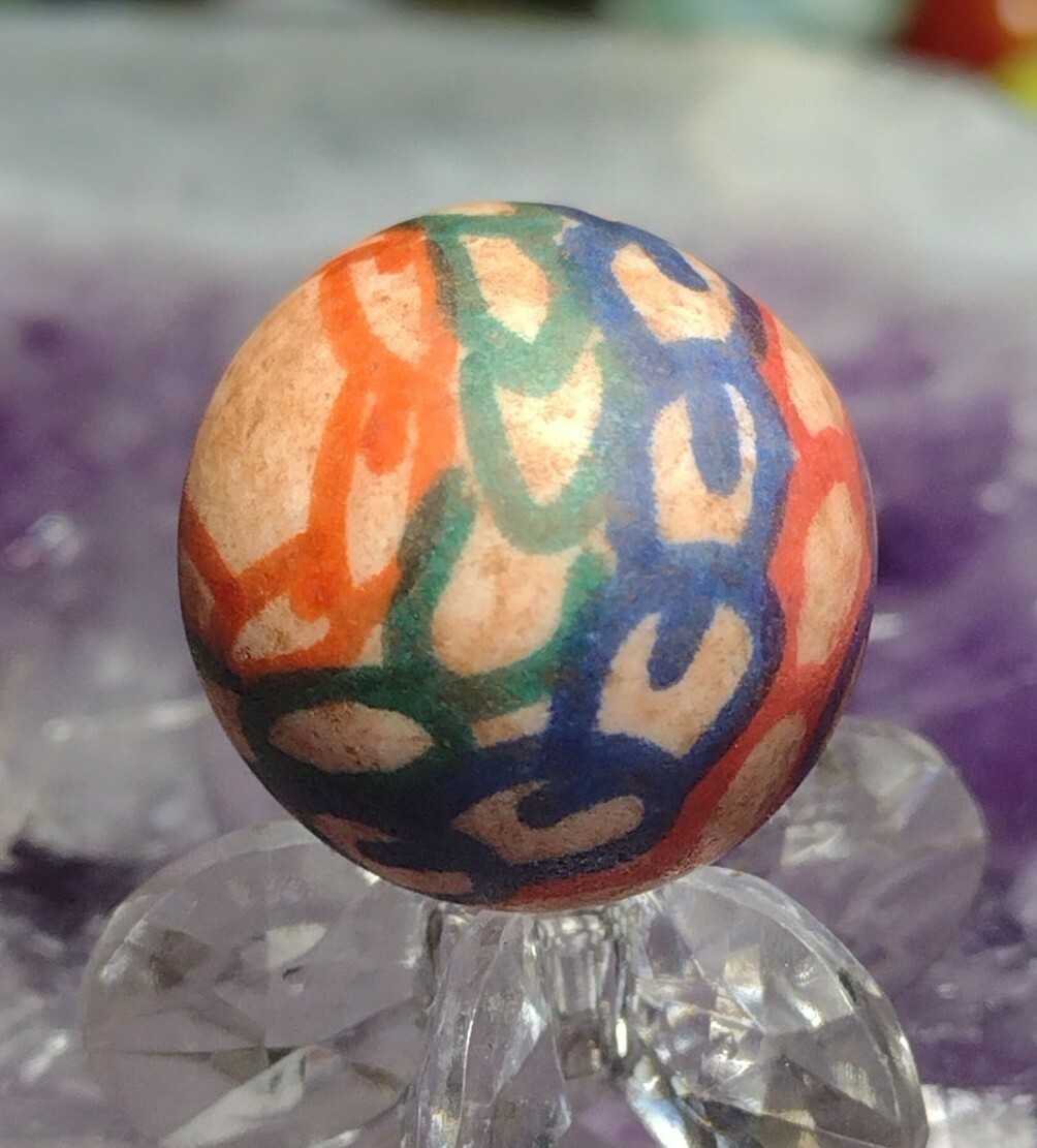 .69″ -HAND PAINTED MARBLES – NM LOOK