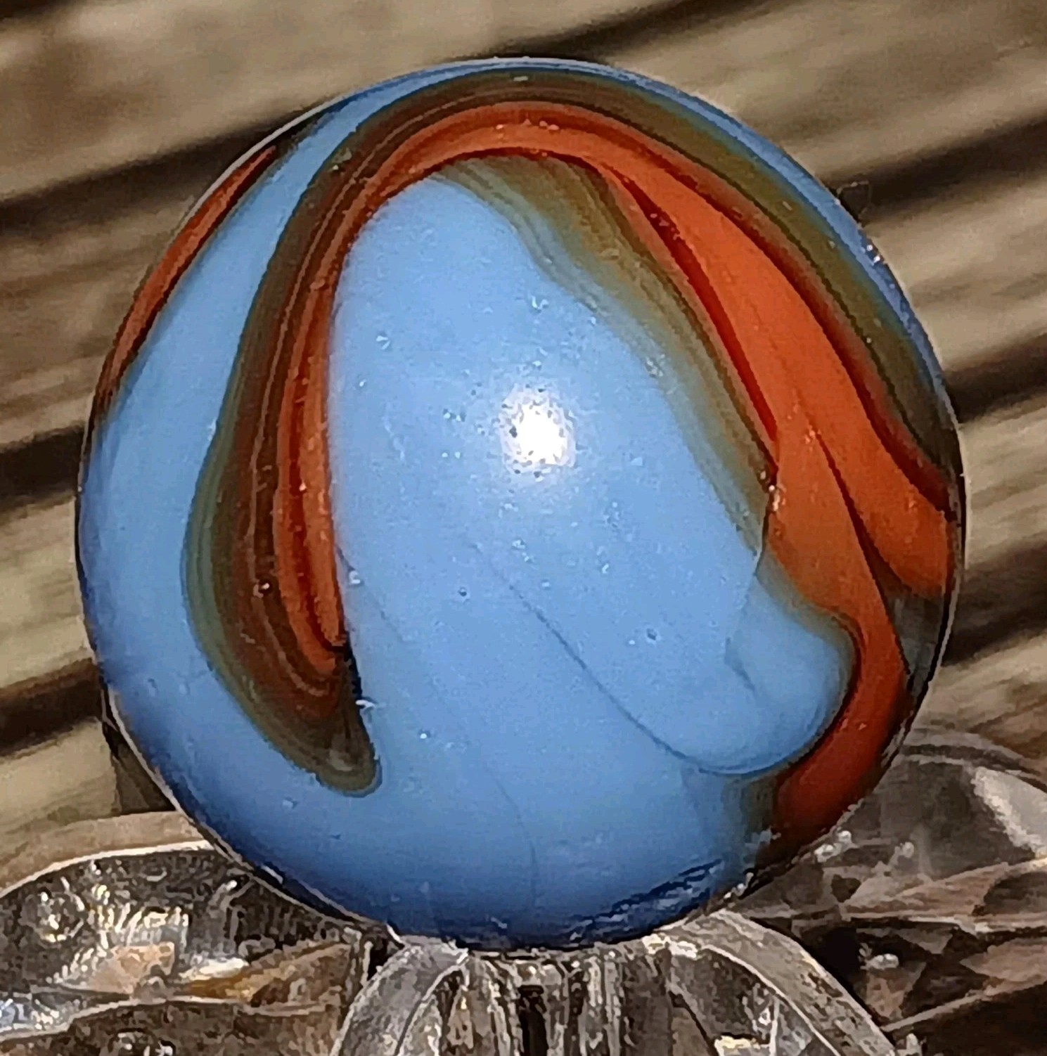 Christensen Agate Swirl Marble. .66″ Near Mint. Nice Pattern