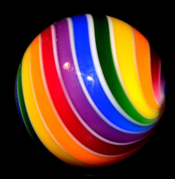 HOT HOUSE GLASS MARBLE/1.736″-CARNIVAL COLORS-YELLOW,APRICOT,PINK,LAVENDER,LIME
