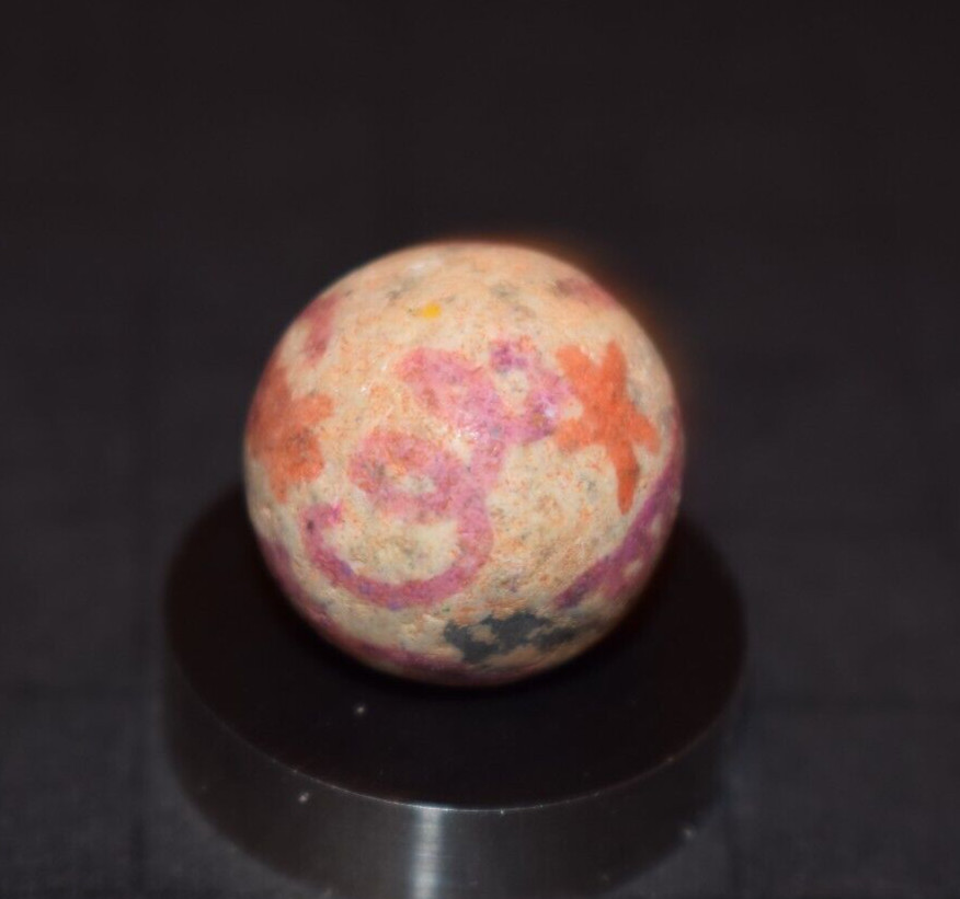 Antique Hand Painted Clay Shooting ⭐Stars Abstract art Marble Size .734″=47/64″