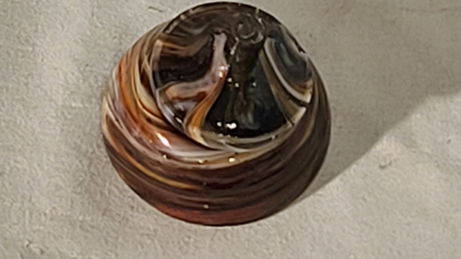 ANDY DAVIS, Glass Art Spinning Top & Base, Tribute to Friendship Run (?), #079C