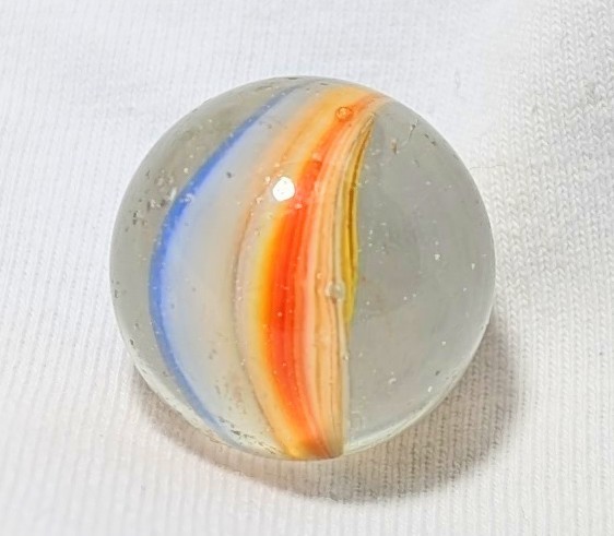 25/32″ Shooter Vibrant European Sparkler 1950/1960 Vintage Marbles CNM/NM+
