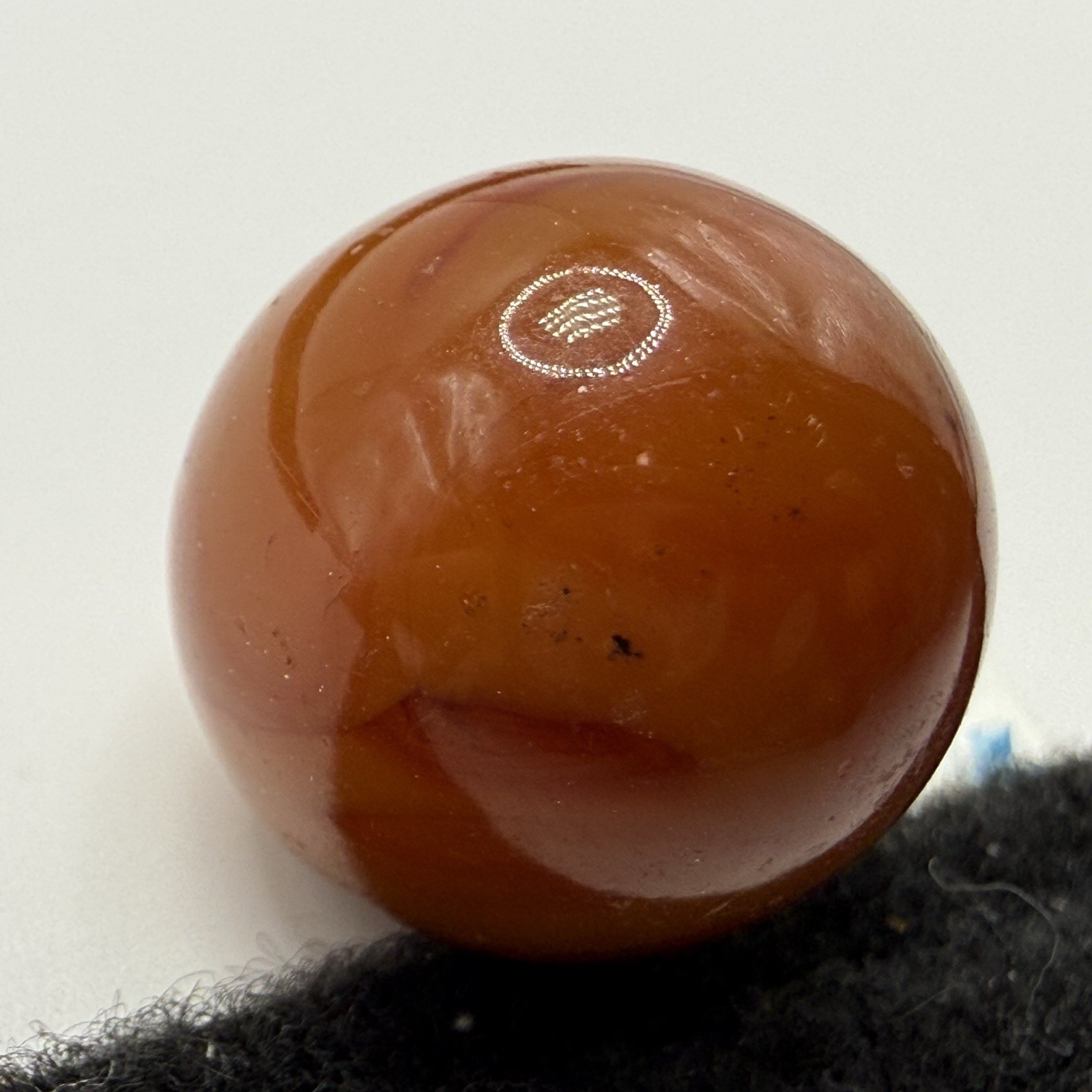 CARAMEL Color WV Swirl Marble .61” NM Cairo Alley Akro Opaque Swirl