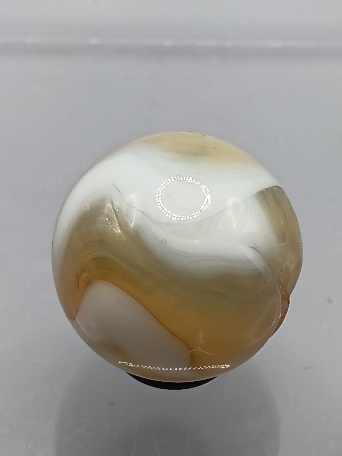 .96″ Vintage Shooter Marble- UV Glowing Swirls- Jabo DAS- #CE-5