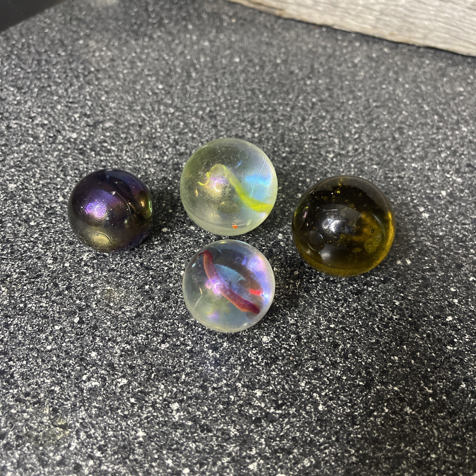 Vintage Oversized Shooter Marbles Lot Of 4