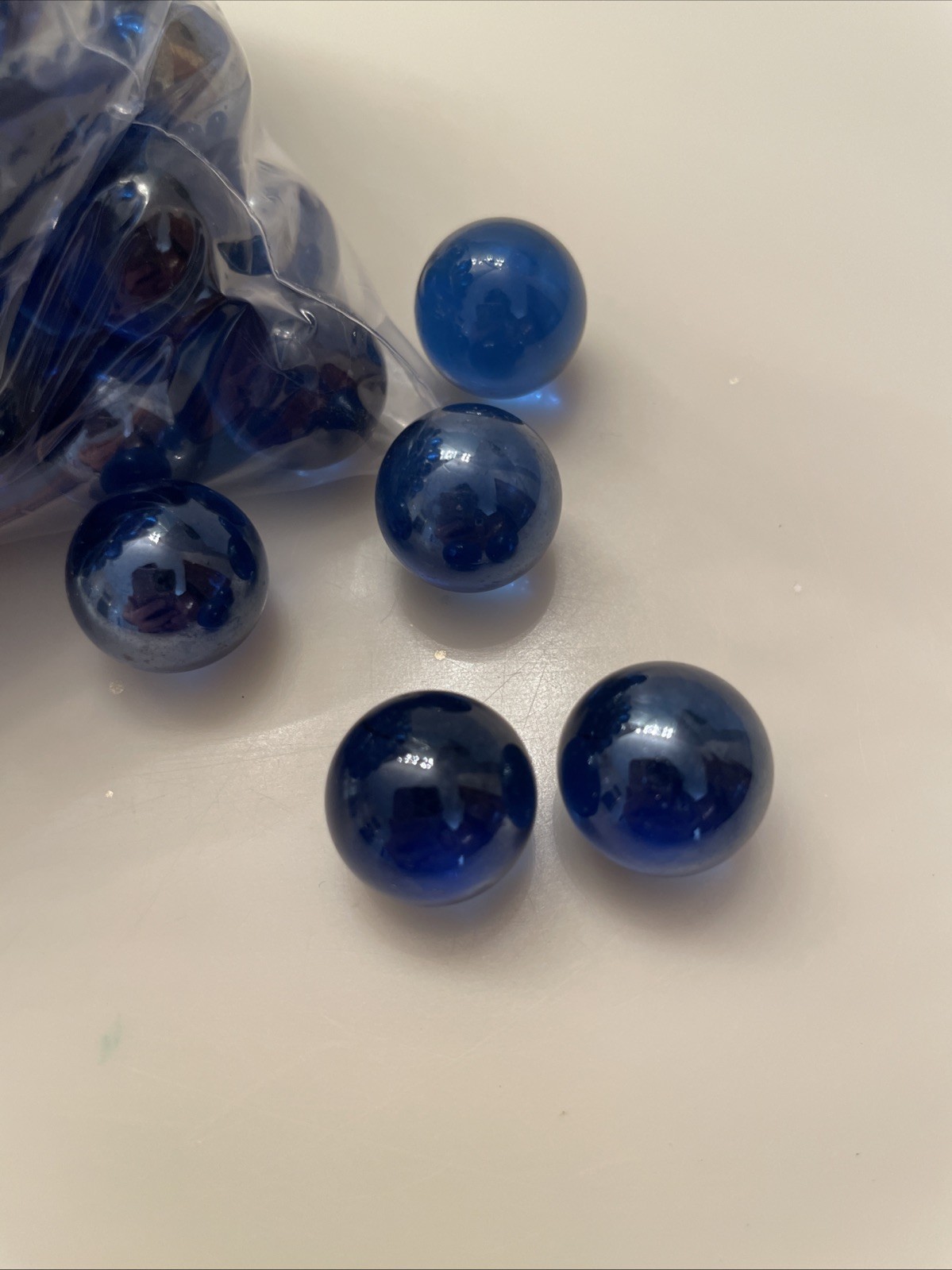 Dark Blue Glass Marble Lot – 1 Pound, 8 Ounces- Great Condition.