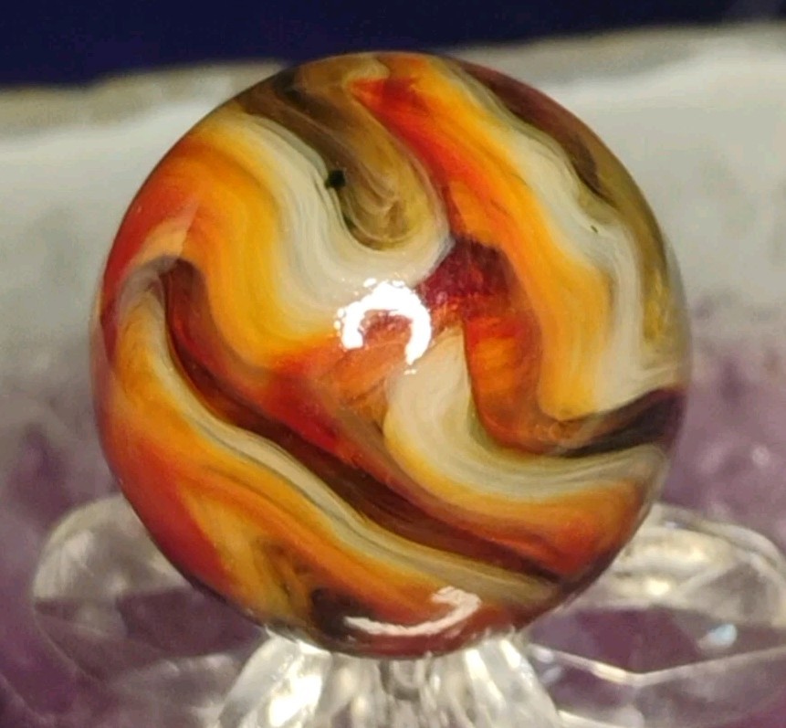.72″ JABO/D.A.S. MARBLES💥GREEN AV. SWIRL TOYS MINT