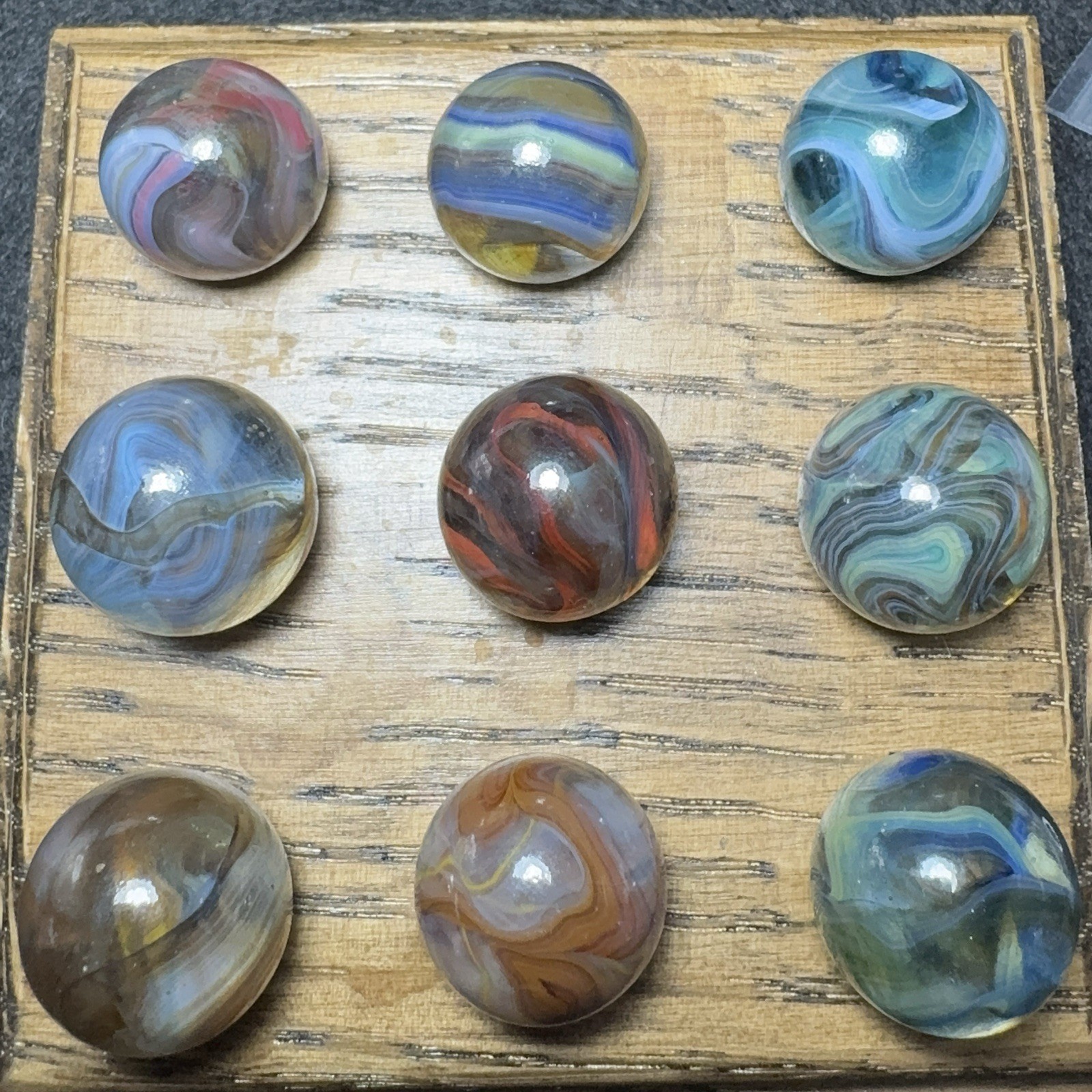 9-Joker Transparent Marbles Sizes Vary (3282)