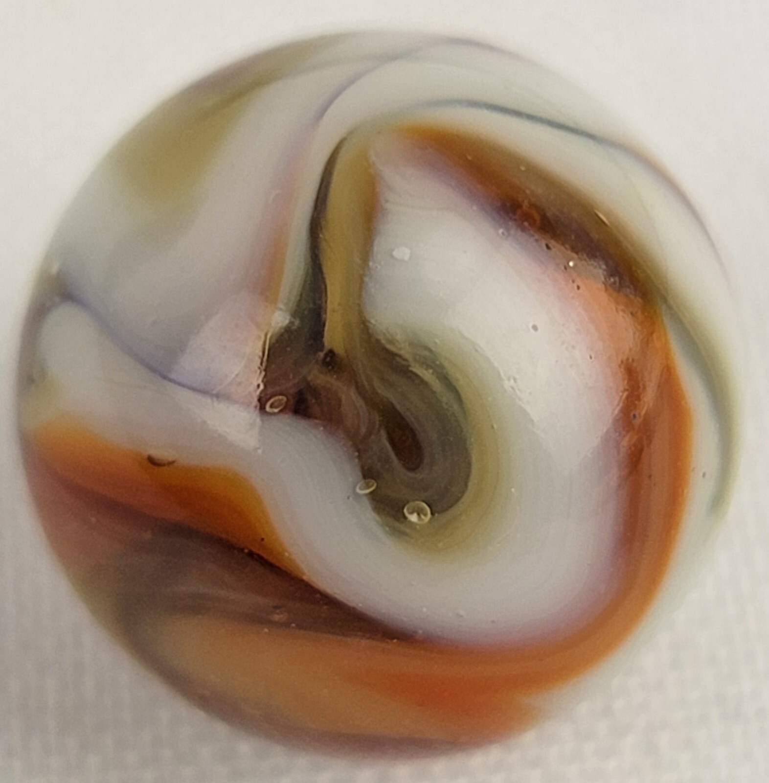 Alley Agate Vintage Marble Translucent Swirl Windows MINT Cadmium GLOW .70
