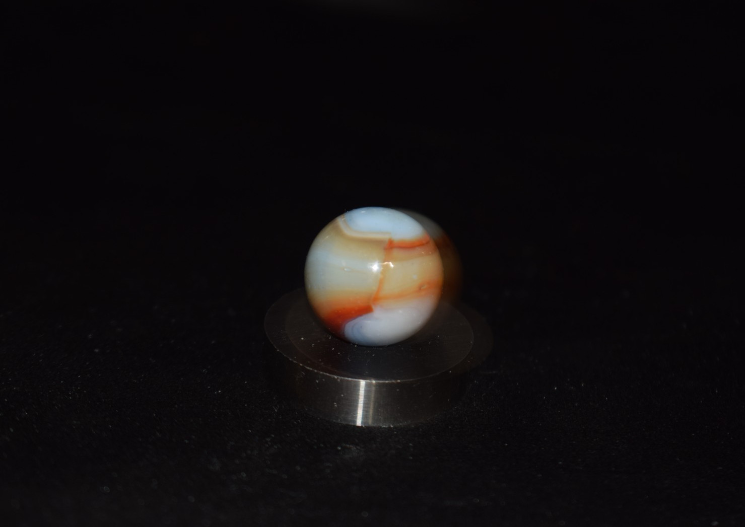 👽➖⏩Vintage NRL Peltier Rainbo Burnt🔴🕷🔵Spiderman collectors Marble .656″ NM