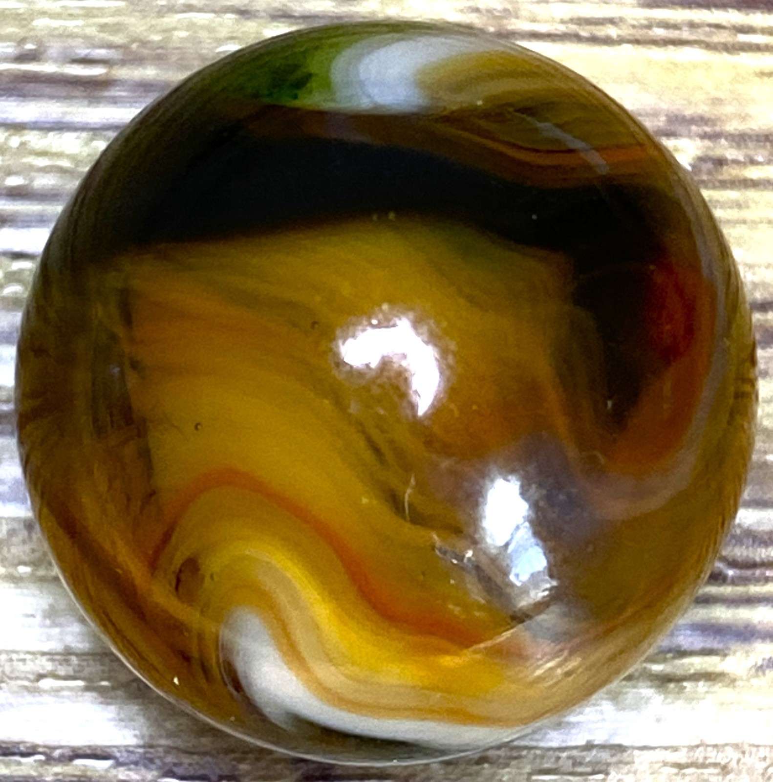 WOW ! SUPER AVENTURINE PATCH / OXBLOOD THIN LINES TRANSPARENT SHOOTER .72″ M202