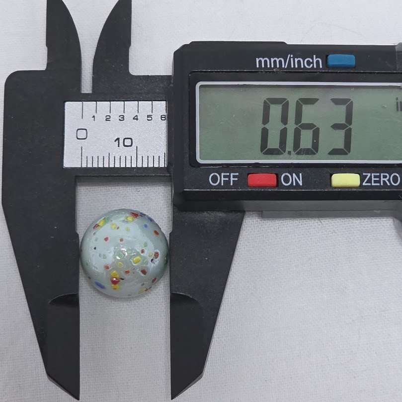Vtg Glass Marbles Lot of 15 Rainbow Colors Confetti Swirl Cat Eye Shooter #2