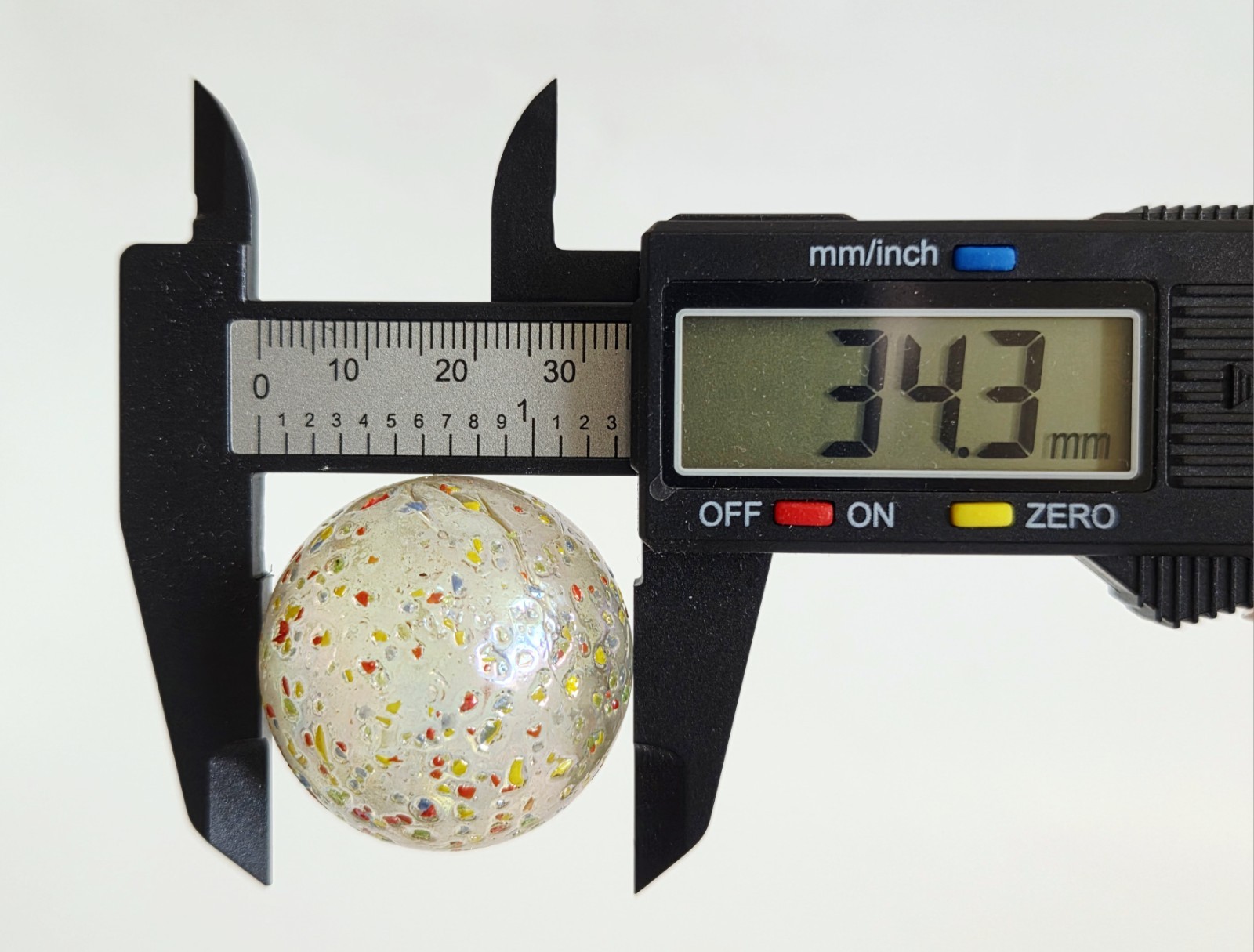 Vacor Stelaris Frit Marble Shooter Iridescent Multicolor Mosaic Speckled Vtg