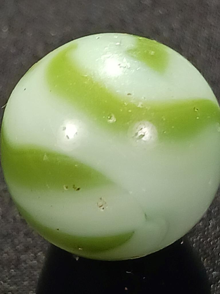Alley Christensen .57″ Antique Green Mint Swirl Near Mint Serious Marble A190