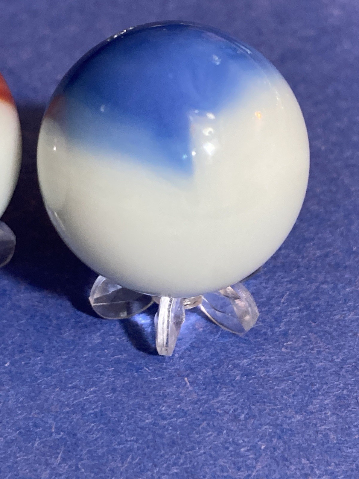 Vitro Agate Akro Agate Marble King (3)pcs Lot .96”-.97”