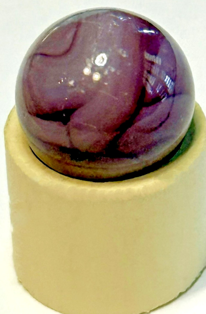 Vintage Akro Agate Co. Royal Swirl Amethyst 17/32″ Marble