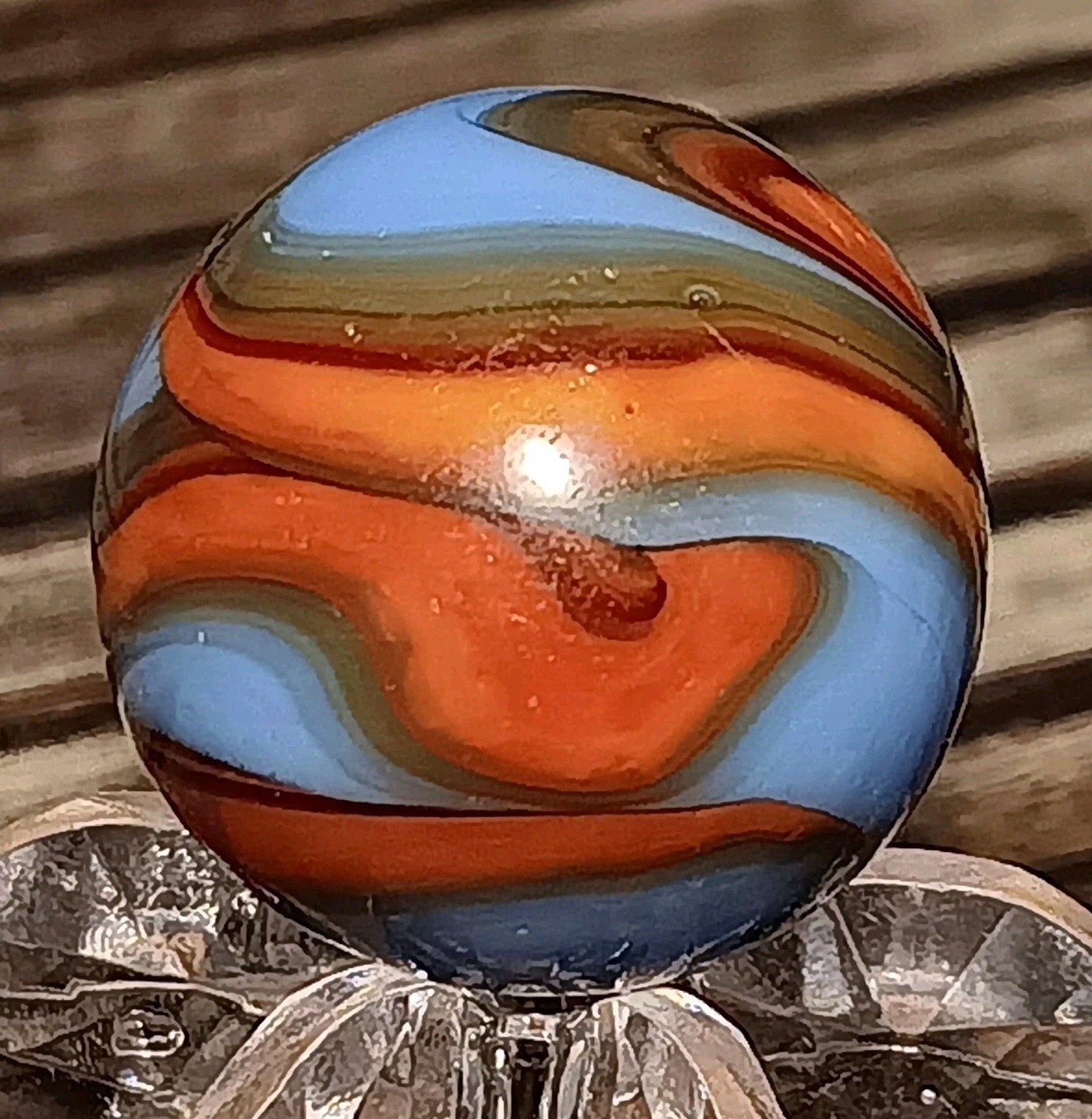 Christensen Agate Swirl Marble. .66″ Near Mint. Nice Pattern