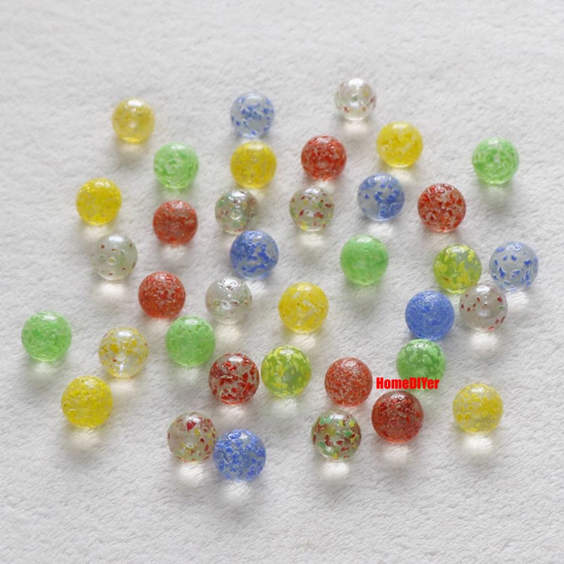 16-25mm Coloured Glass Marble Balls Beads Traditional Kids Toys Games Decoration
