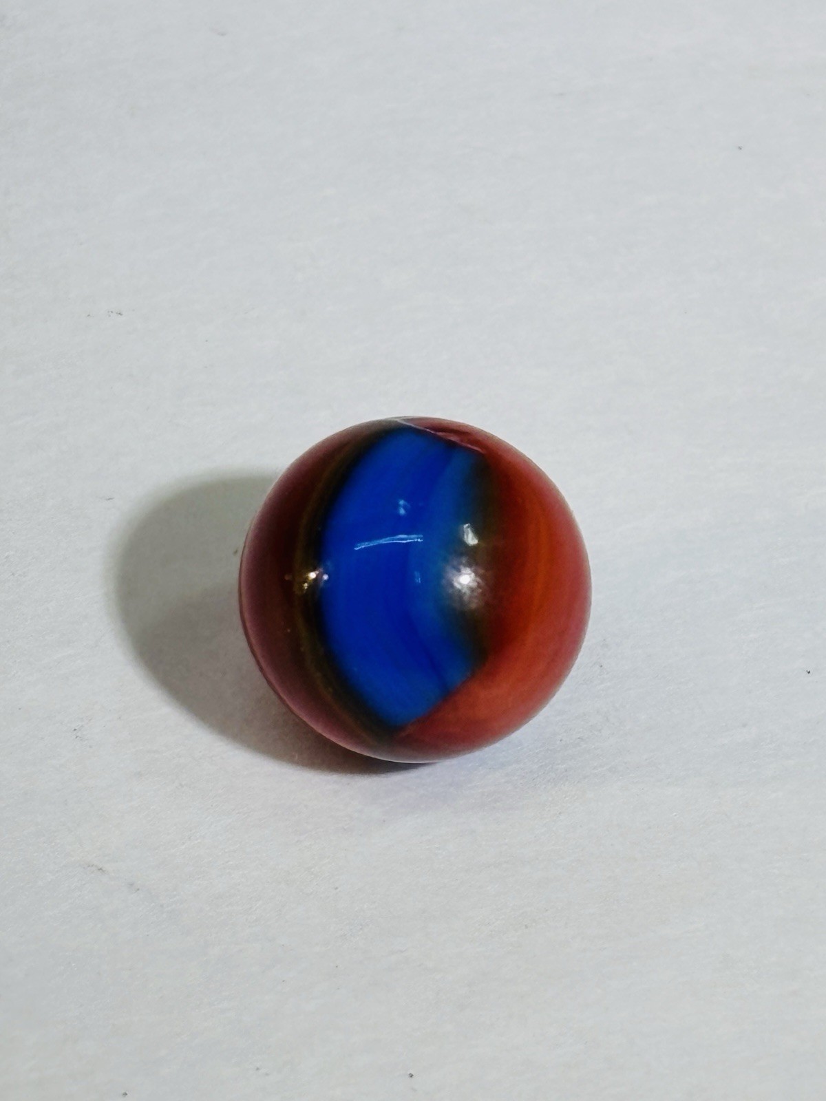Vintage Marble King Spider Man Marble Near Mint Condition 0.60 15.26mm UV Glow