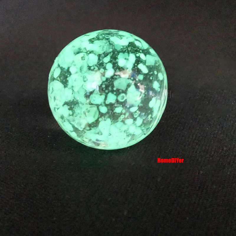 25mm Glow In The Dark Shooter Glass Marbles Ball Craft Fish Tank Vase Decorative