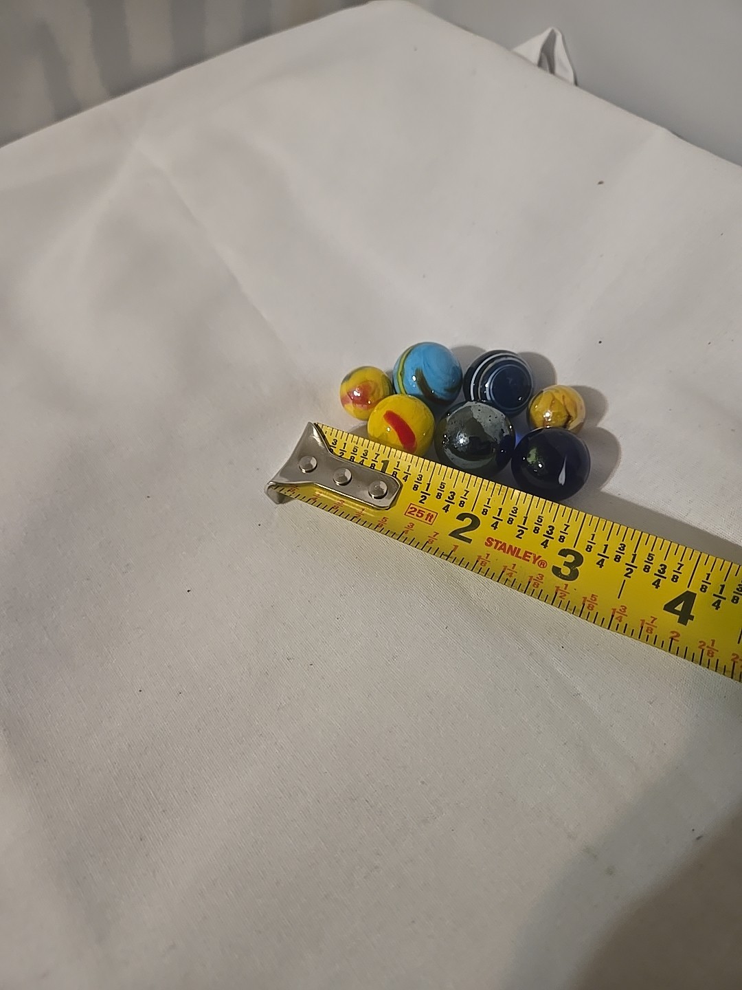 Unbranded Vintage Mixed Marbles Lot Of 7 Pcs Collectible Glass
