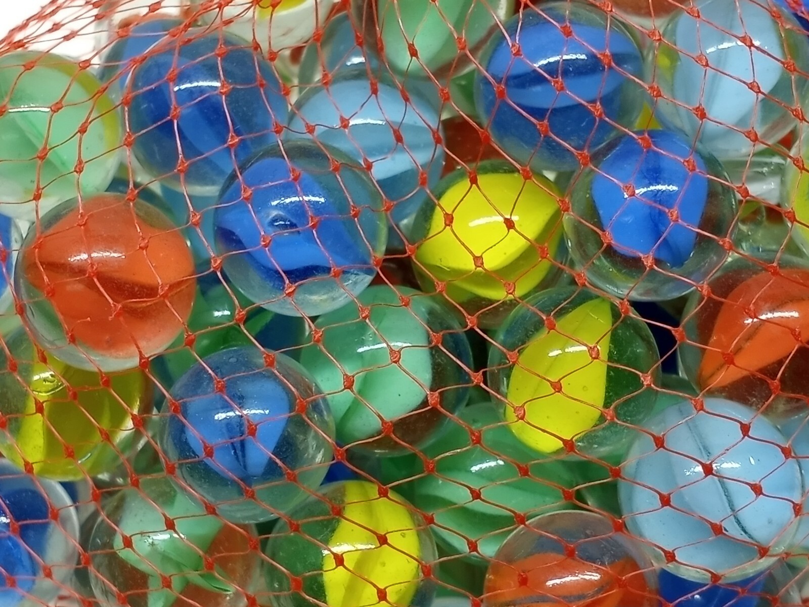 Vintage GLASS MARBLES 1981 BAG OF 98 IMPERIAL 7851