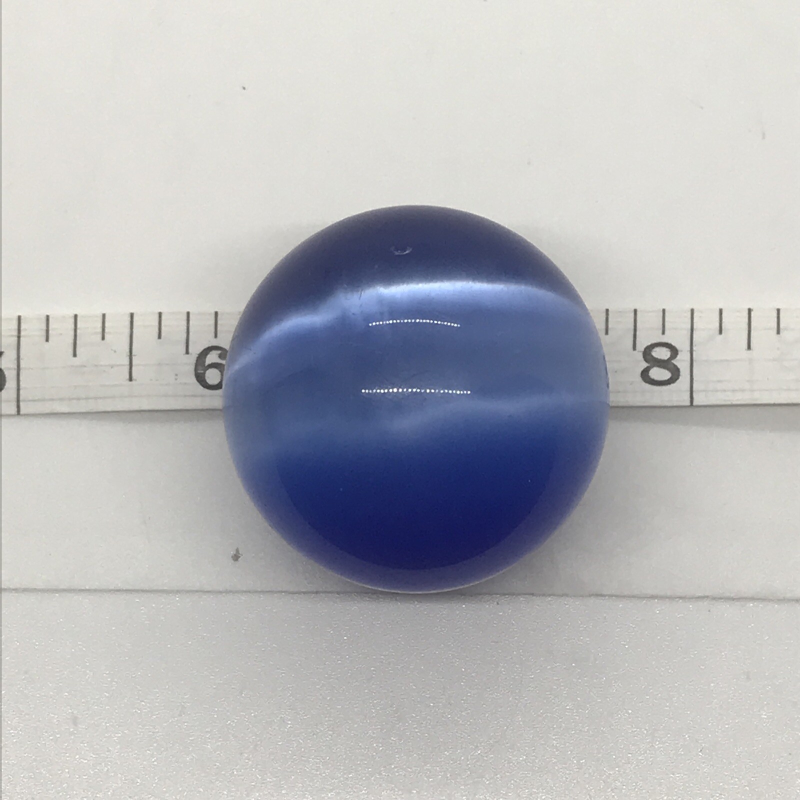 40mm Green Purple Blue Pink Nimbus Cat’s Eye Orb Fiber Optic Marble Lot Of 4