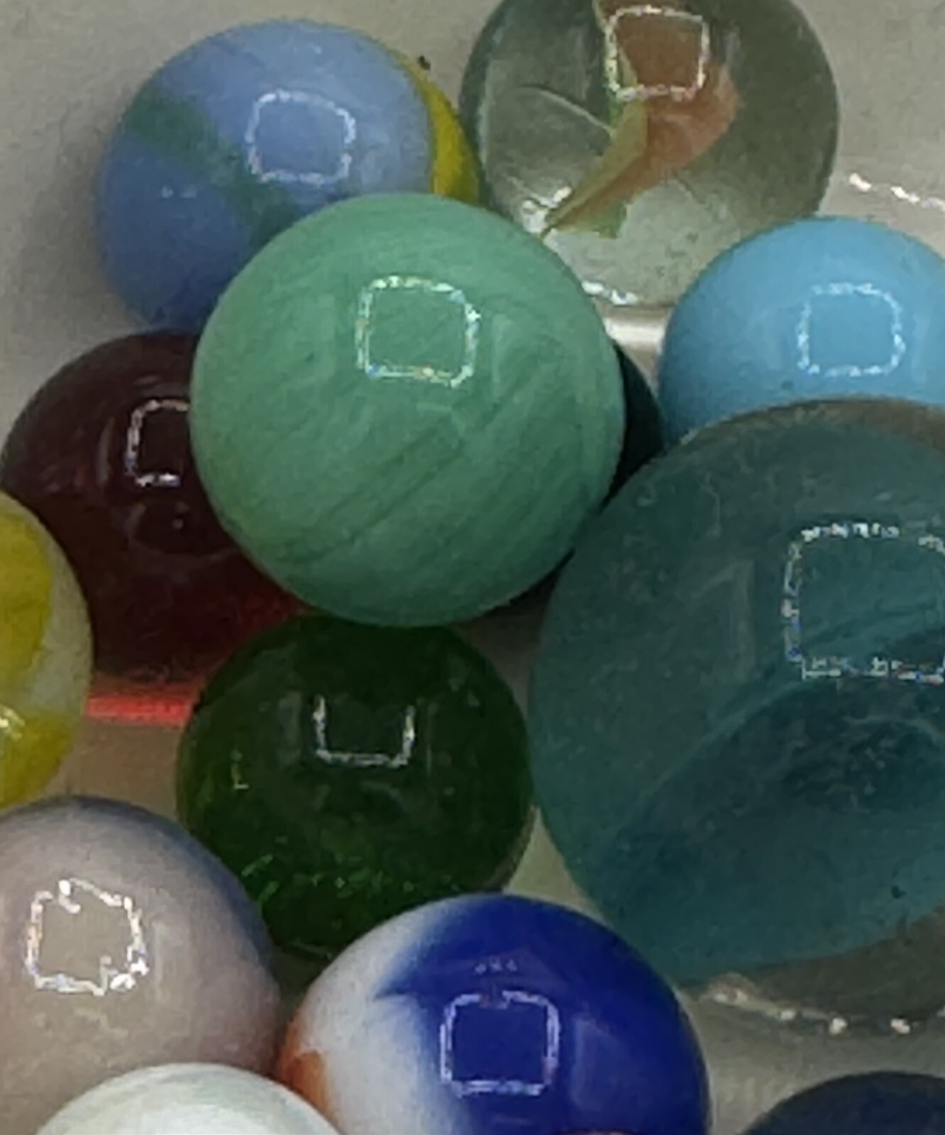 Vintage Lot Of MARBLES UV Reactive Cadmium Uranium Lot #1