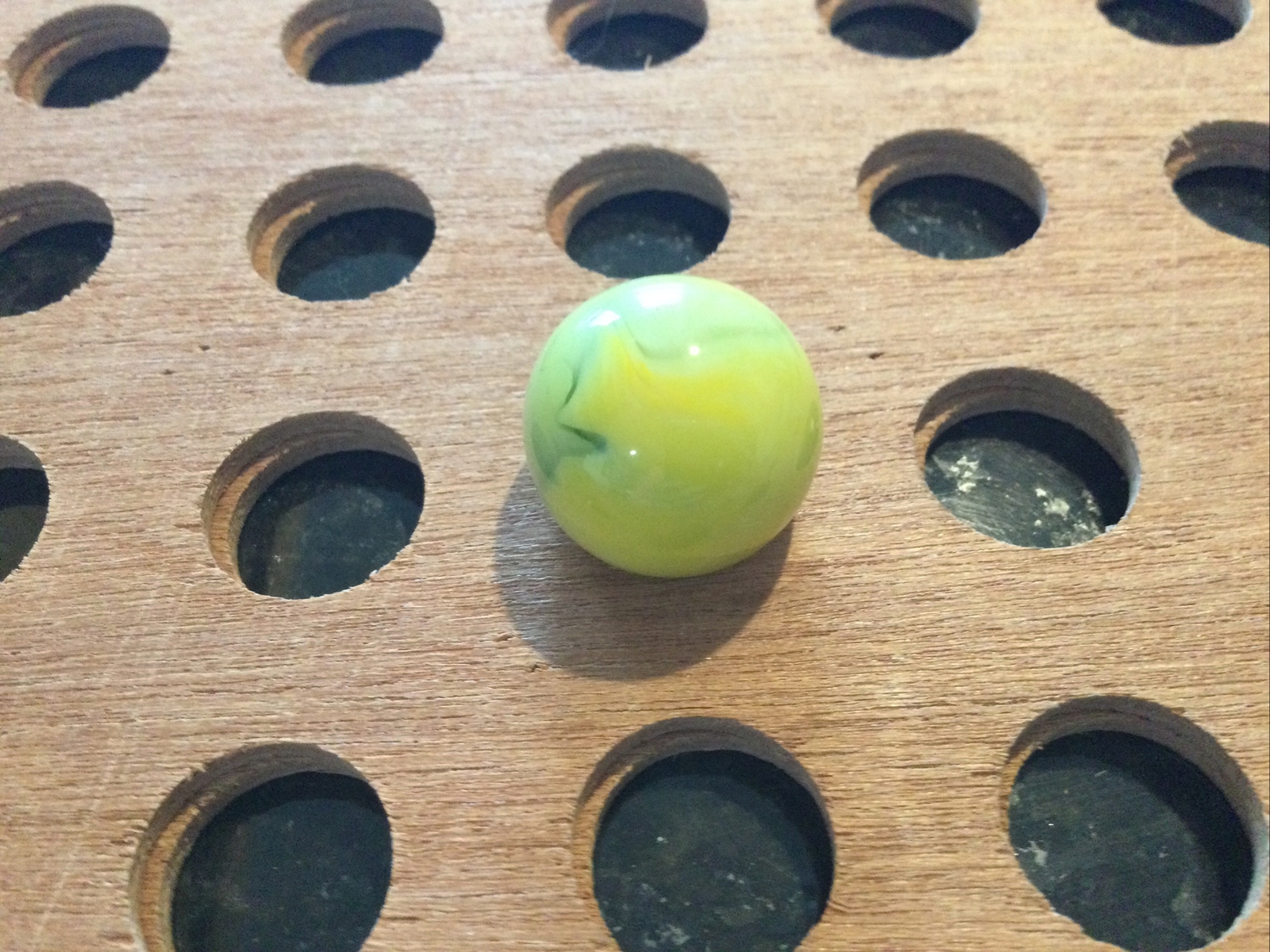 Vintage | “John Deere 125th Anniversary 1837-1962 | Green & Yellow Swirl Marble