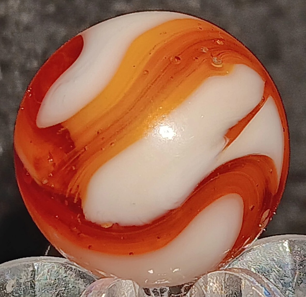 Vintage Ravenswood Swirl Marble. .61″ Mint. Uv Active. (HTF) EXAMPLE