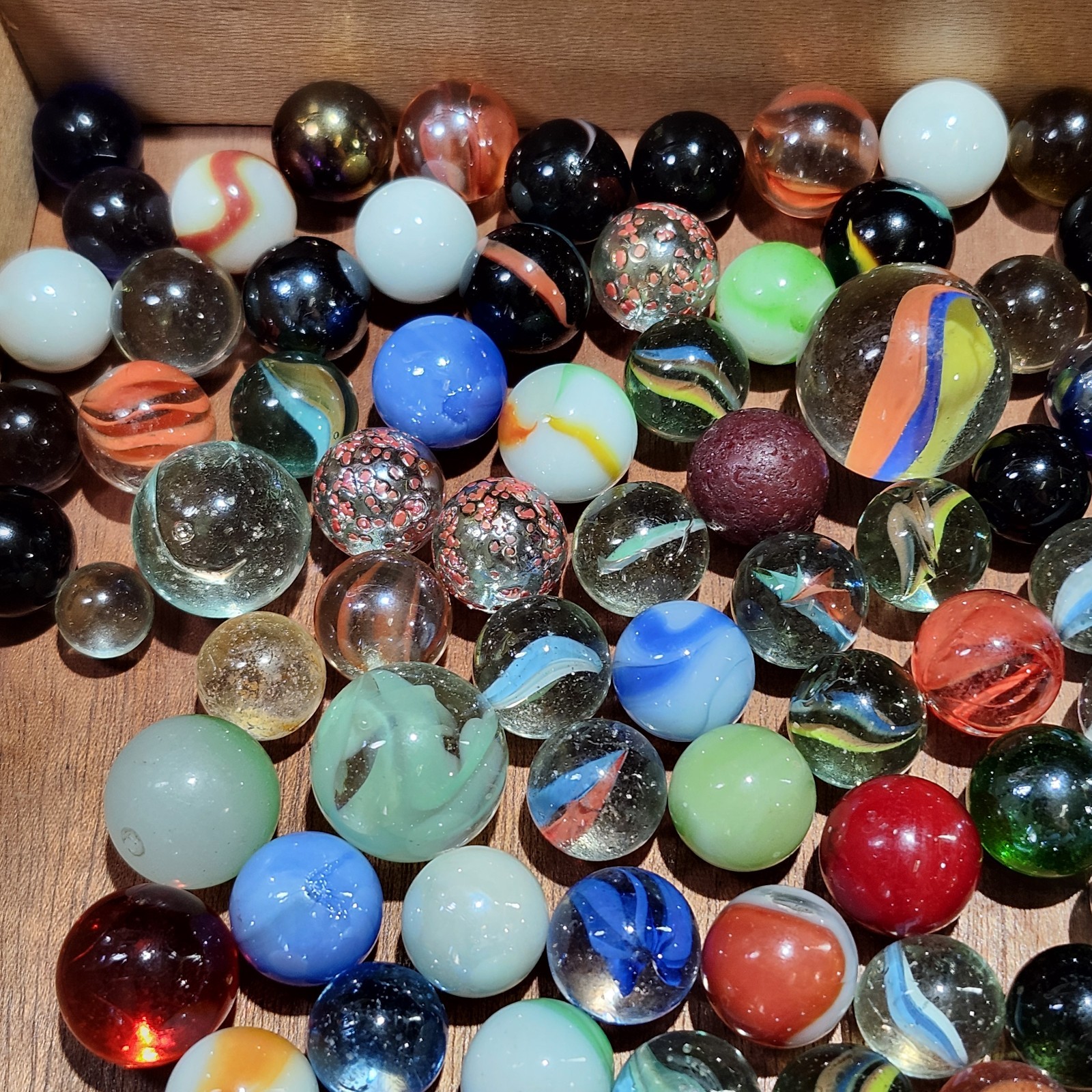 Jar of Marbles 200 Vintage Modern 3lbs