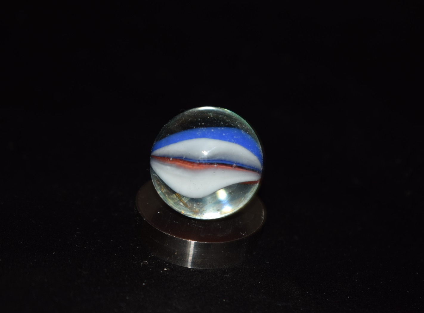 🐱➖⏩ Vacor Liberty 🟥⬜🟦Cat’s Eye Large Shooter Size .875″=7/8″=22mm MINT