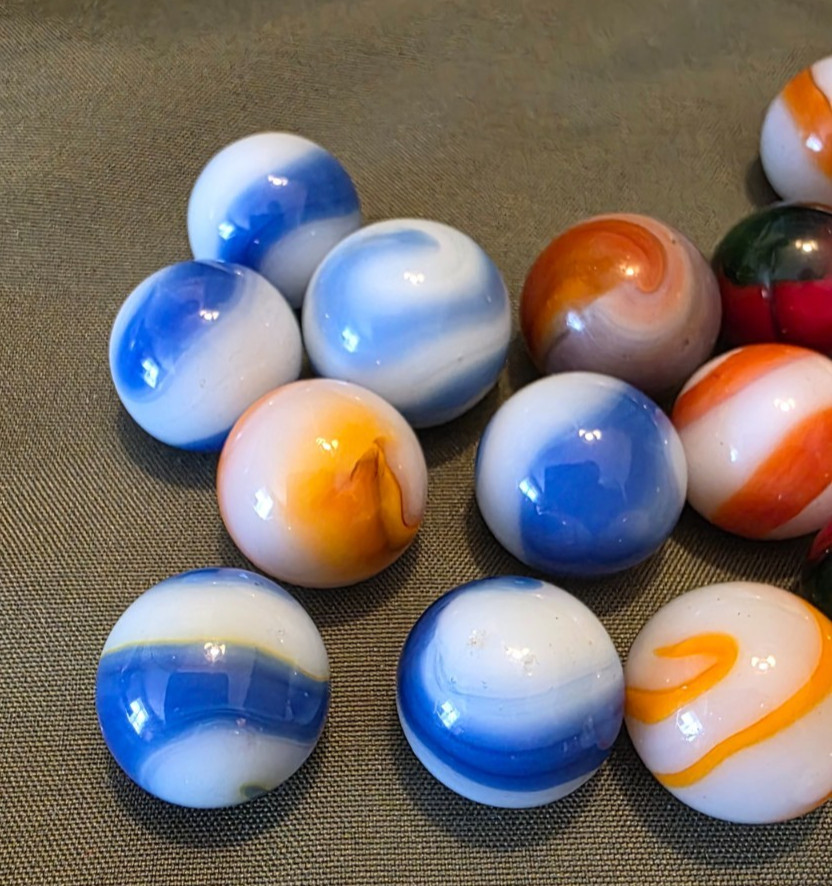 Vintage Lot Akro Corkscrew Marbles M/NM Corks Ox Patch and More Lot 1 +Free Ship
