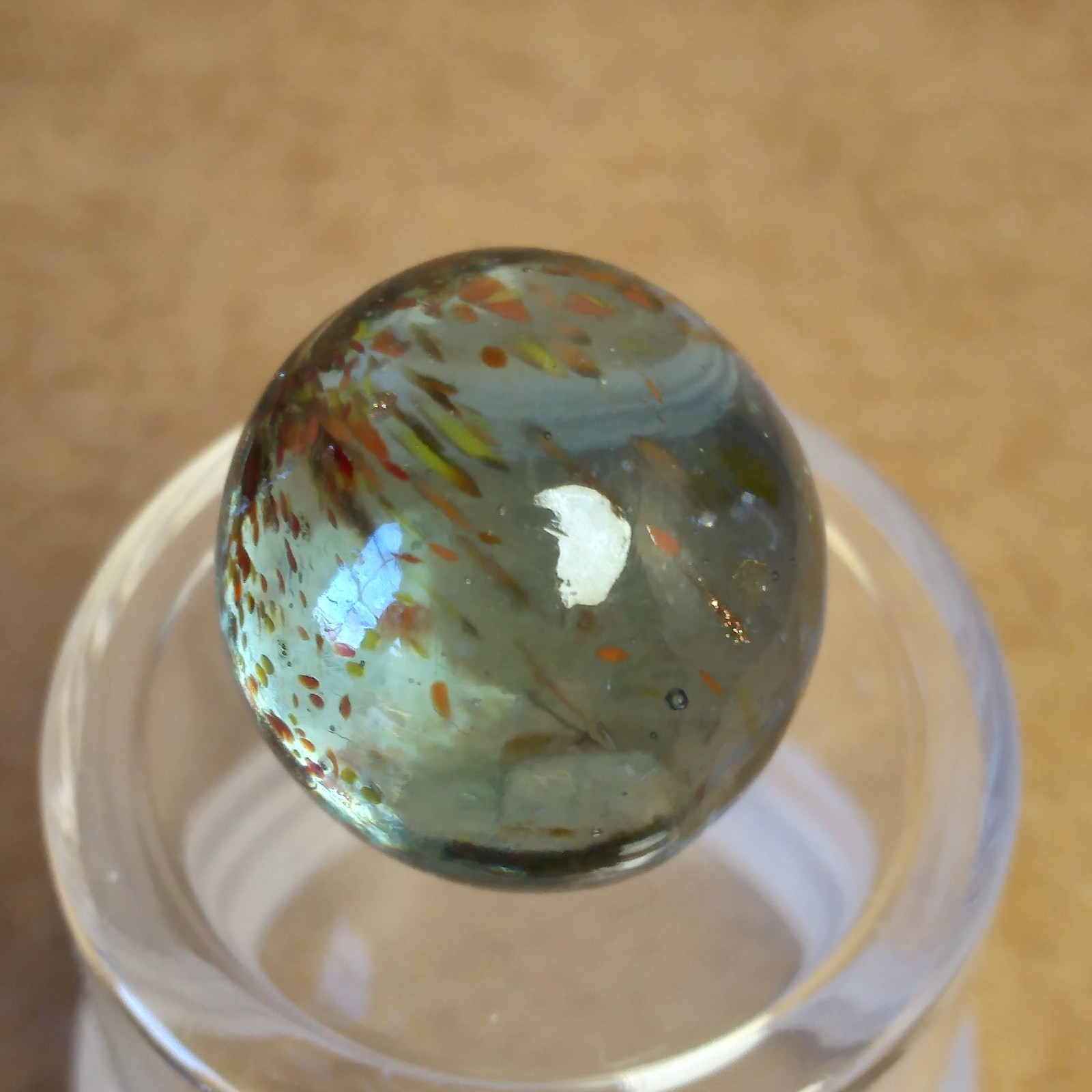 .60″ Marble- Vacor Jabo Christensen- Frit, Lutz, Glows- Guinea Atmosphere Style?