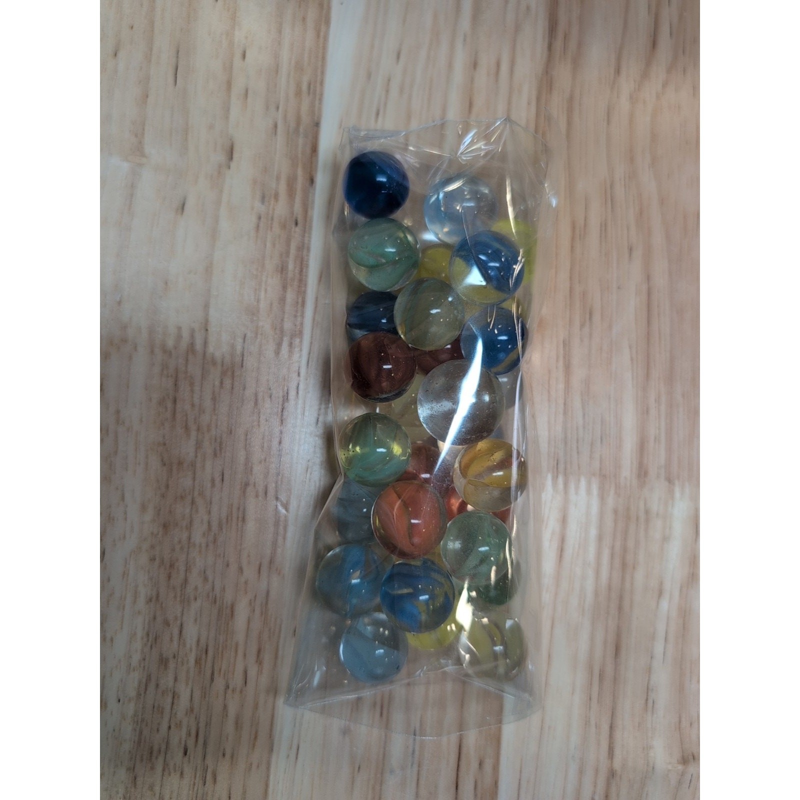 Vintage Assorted Lot Of 30 Marbles – Size & Color Vary